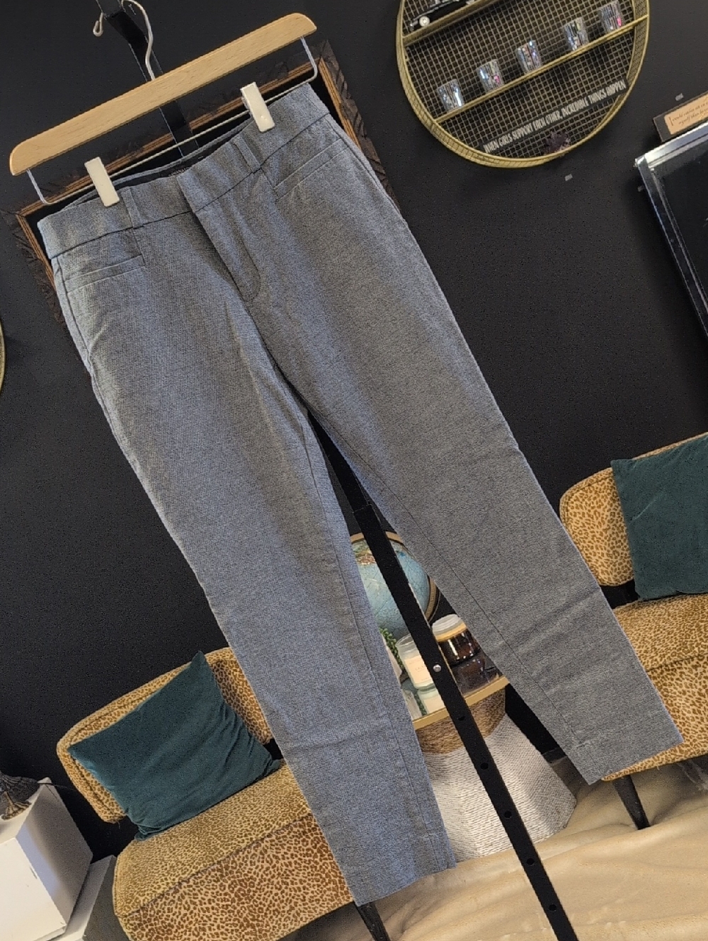 Banana Republic Women's Light Gray Skinny Dress Pants